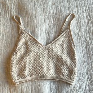 Wild fable cropped crochet tank